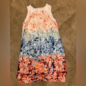 H&M Floral tiered Sleeveless Dress - dreamy tropical print